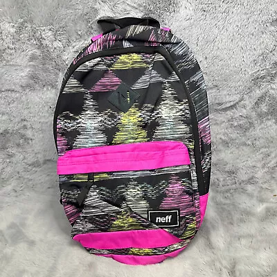 Neff Backpack Retro All Over Print Adjustable Straps Multi Pocket • $19.99