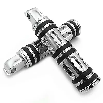 Chrome Edge Cut Footpegs For Passenger All Victory All Hammer (Front / Rear) • $21.59