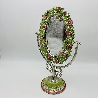 Embossed Flowers Vanity Mirror/Picture Holder Frame • $35.99