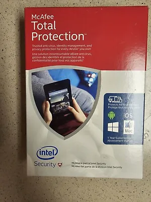 *MCAFEE 2016 Total Protection Unlimited Devices PC/Mac Brand New FACTORY SEAL* • $50