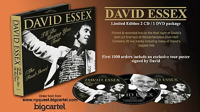 David Essex Farewll Live CD/DVD • £16.99