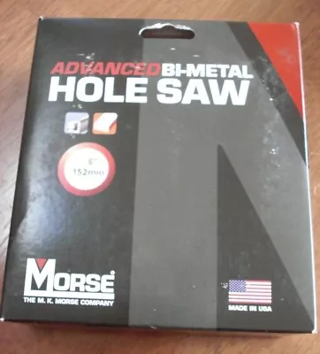 New In Box MORSE 6  152MM Advance Bi-Metal Hole Saw MHS96 Never Used • $45