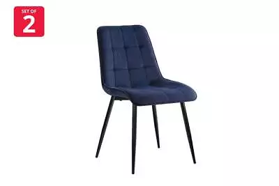Shangri-La Set Of 2 Dover Dining Chairs (Navy) Chairs Home & Garden • $214.21