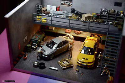 Scenario Version 1: 64 Model Diorama DIY Parking Lot USB Garage Model • $43.99
