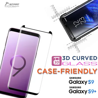 $5.99 • Buy 3D Case Friendly Tempered Glass Screen Protector For Samsung Galaxy S8 S9 Plus