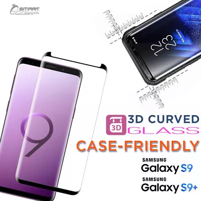 3D Case Friendly Tempered Glass Screen Protector For Samsung Galaxy S8 S9 Plus • $5.99