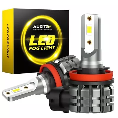 AUXITO H8 H16 H11 LED Fog Light Bulbs Super White 6000K Lamp CANBUS Error Free • $28.39