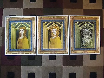 Vintage Disney (Mansion Medusa Paintings) Collector's Poster Prints ( Set Of 3 ) • $32.99