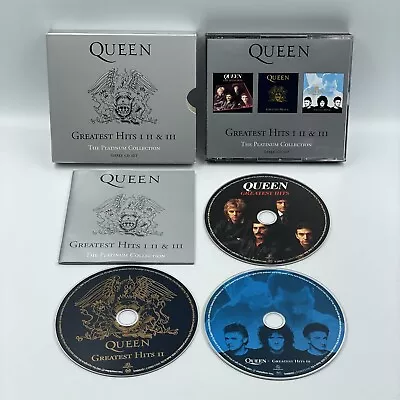 Queen [CD] Greatest Hits I II & III • The Platinum Collection • 3 Disc Box Set  • £6.99