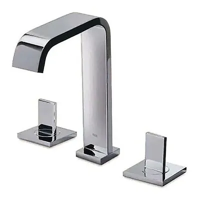 Roca Flat 3 Hole Basin Mixer Tap With Pop Up Waste - 5A4432C0N • £89.99