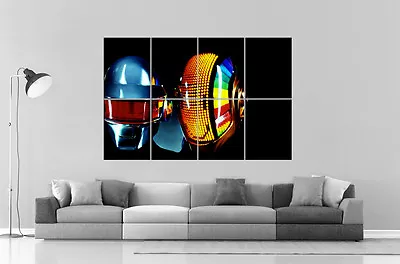 Daft Punk Color Dj Wall Art Poster Great Format A0 Wide Print • £23.62