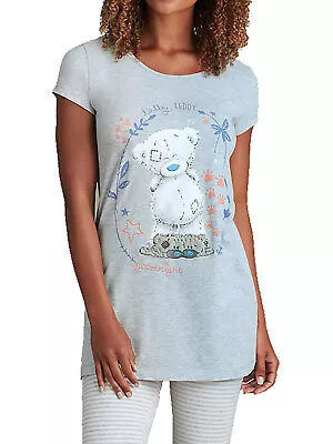 £9.66 • Buy  Cute Ex M & S Grey Tatty Teddy Cotton Rich Pyjama Tunic