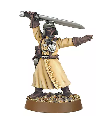 Steel Legion Officer W/ Power Sword-Metal-OOP-Imperial Guard-Krieg-Warhammer 40k • $44