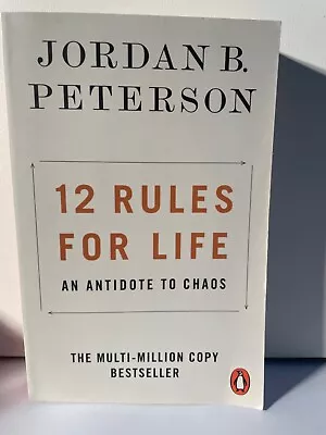 12 Rules For Life Paperback Book By Jordan Peterson Self Help Personal Develop • $26