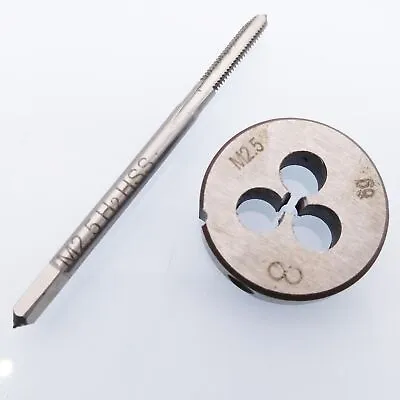 HSS M2.5 X 0.45mm Plug Tap & M2.5 X 0.45mm Die Metric Taper Thread Right Hand • $8.49