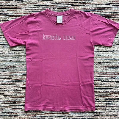 Vintage Beastie Boys 1998 Hello Nasty Pink Album Band T-Shirt Size Medium • $100