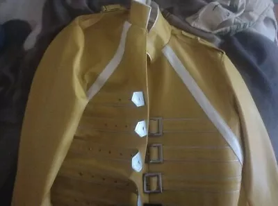 Freddie Mercury Mens Yellow Faux Leather Jacket 2XL Runs Small Fits Like An XL • $19.99