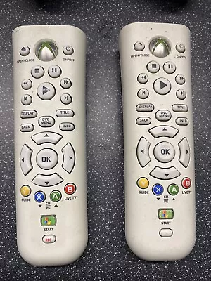 Genuine Microsoft Xbox 360 IR Remote Control X2 LOOK!!!!!!!!!!! • £14.99