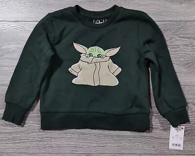 Star Wars Baby Yoda Sweater 2T Toddler Boys Green Pullover Shirt Long Sleeve • $7.99