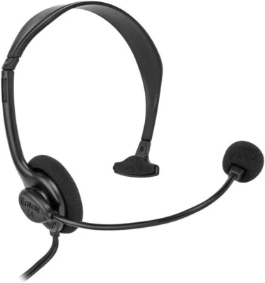 £5.99 • Buy Emkay VR-3334 PC Laptop Single Ear Wired Headset With Swivel Microphone • Skype