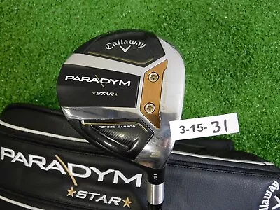 Callaway Paradym Star 16* 3 Wood ATTAS Speed 40 Regular Graphite With Headcover • $267.98