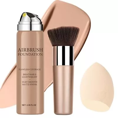 Airbrush Foundation Makeup Spray Long Lasting Waterproof Full Coverage Found... • $19