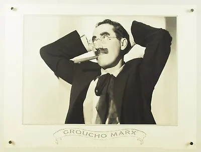 Groucho Marx With Cigar ~ High Quality Black & White Photograph Portrait 24x18  • $12