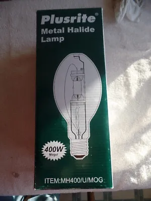 Plusrite MH400/U/MOG ED37 Metal Halide 400 Watt Bulb • $20