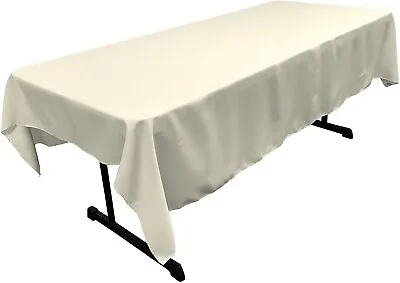 60  X 84  Tablecloth In Rectangular Polyester Tablecloth Wedding Event Party • $13.99