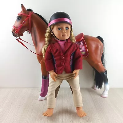 Our Generation Equestrian Doll Thoroughbred & Lily Anna Valley Field Downs 50cm • $98.50