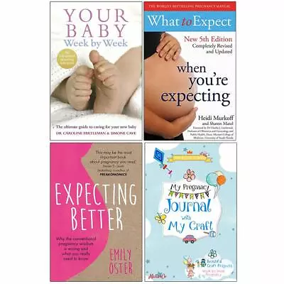 Your Baby Week By Week Expecting Better My Pregnancy Collection 4 Books NEW • £24.99