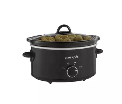 Crock-Pot 4 Quart Manual Slow Cooker Black • $25.95