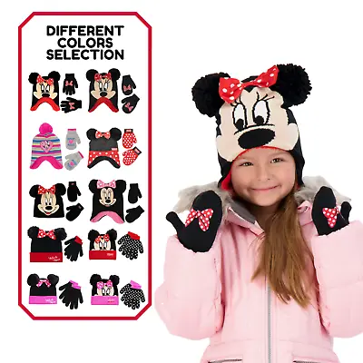 Toddler Disney Winter Hat Kids Gloves Or Toddlers Mittens Minnie Mouse Girl  • $14.99
