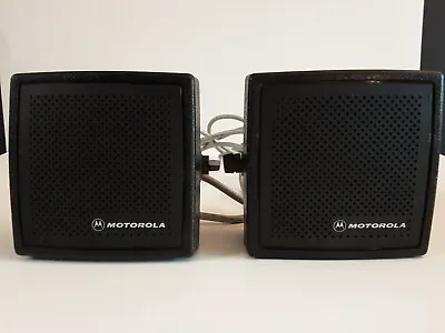 Vintage Motorola 12 Watt Audio External Speakers NSN6054A • $52.99