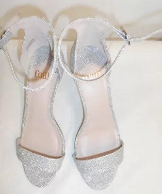 Ladies Faith Silver Sandals Size 5 New Cg N10 • £7.99