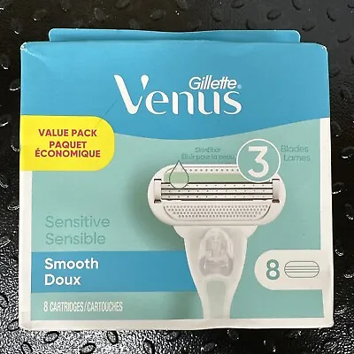 8 Gillette Venus Sensitive Smooth Razor Blades Refill Cartridge Fit Swirl Shaver • $18.99