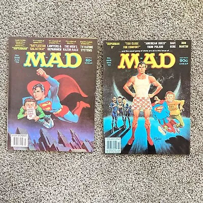 Mad #208 (1979) 7.5  #226 (1981) 7.5  Superman Lot- Battlestar Galactica Spoof • $19.99