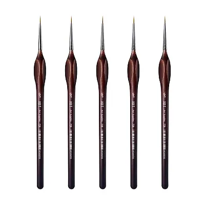 XDT#729 Mini Fine Detail Liner Art Brush 5Pc #00000 Set Nail Model • $10.99