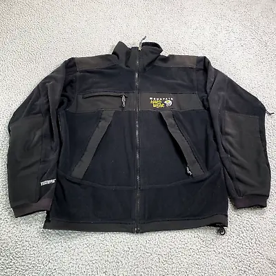 Mountain Hardwear Jacket Mens Small Black Windstopper Fleece Outdoor Full Zip • $24.42