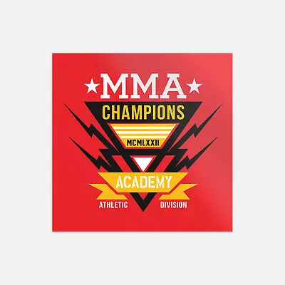Mixed Martial Arts Fight Academy Champions Vinyl Sticker Decal • $2.75