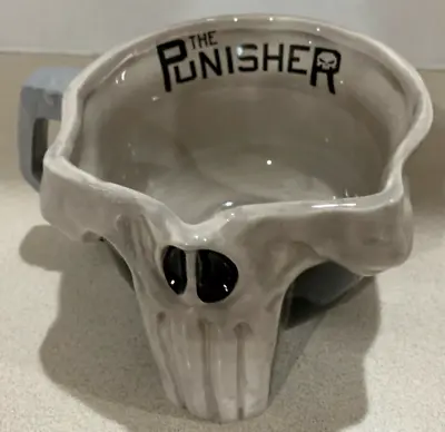 Marvel The Punisher Sculpted Skull Ceramic Mug Unique Excellent Condition • $12