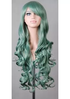 Sexy 80cm Long Curly Wigs Cosplay Costume Hair Anime Full Wavy Halloween New Wig • $9.99