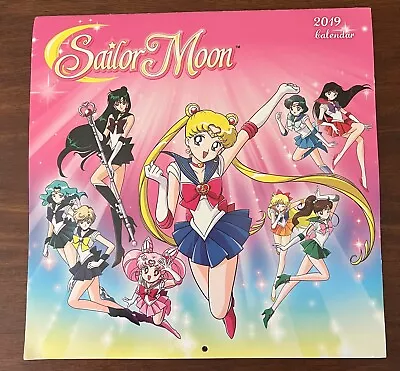 Sailor Moon 2019 Wall Calendar Sailor Senshi Neptune Uranus Pluto Saturn Used • $1