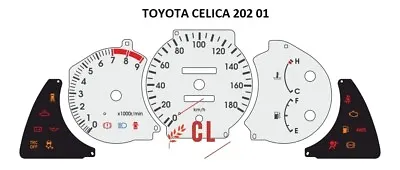 $139.90 • Buy Custom Speedometer Instrument Cluster Gauge Faceplate For Toyota Celica 202