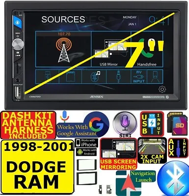 1998-2001 Dodge Ram Bluetooth Usb Aux Sd Am/fm Car Radio Stereo W/ Screen Mirror • $229.99