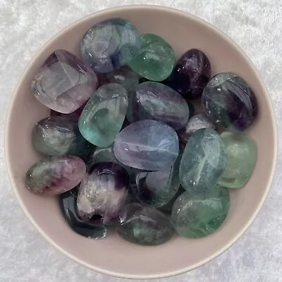 Rainbow Fluorite Tumblestone • £2.50