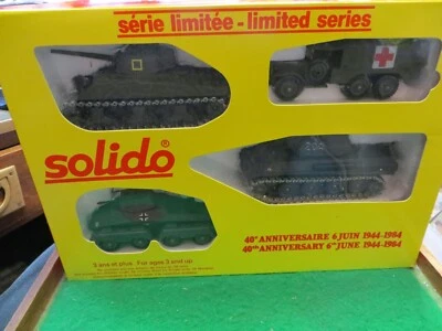 £74.95 • Buy VINTAGE SOLIDO D DAY 40th ANNIVERSARY 1944-1984 MILITARY SET B 1/50 SCALE MIB