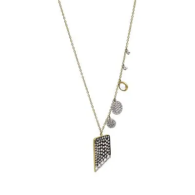 Meira T Diamond Tag Pendant Necklace In 14k Yellow Gold • $1800