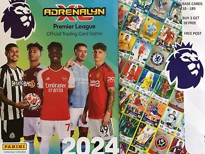 Panini Adrenalyn Xl Premier League 2024  2023 - 2024 Base Cards #10 - #189 • £0.99