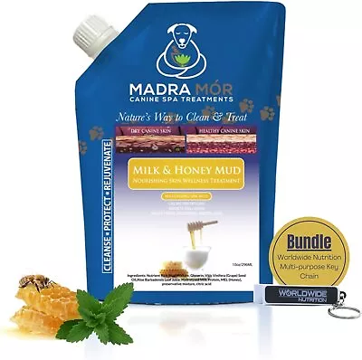 Madra Mor - Milk & Honey Mud Massaging Spa Bath For Dogs - 1 Pack Of 10 Oz • $24.99